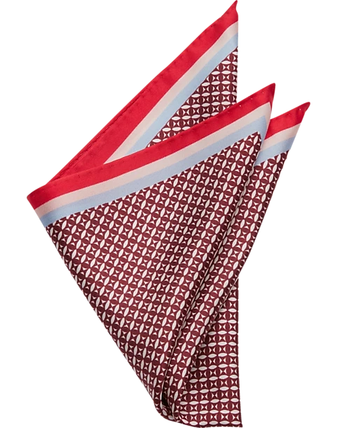 Pronto Uomo Pocket Square, Red Check 3 Pronto Uomo Pocket Square, Red Check