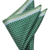 Pronto Uomo Pocket Square, Green Check -&Collar Shop MW40 8Y82 43 PRONTO UOMO GREEN MAIN