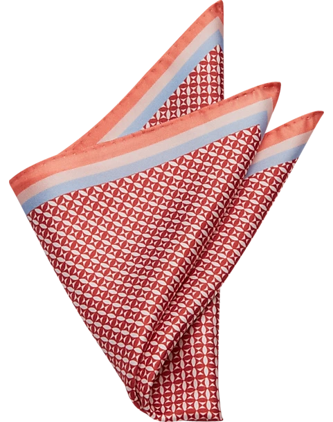 Pronto Uomo Pocket Square, Pink Check 3 Pronto Uomo Pocket Square, Pink Check