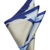 Pronto Uomo Pocket Square, Blue Abstract -&Collar Shop MW40 8Y84 04 PRONTO UOMO BLUE MAIN