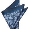 Joseph Abboud Pocket Square, Navy Abstract Swirls -&Collar Shop MW40 8Y8C 01 JOSEPH ABBOUD NAVY MAIN