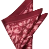 Joseph Abboud Pocket Square, Burgundy Abstract Swirls -&Collar Shop MW40 8Y8C 06 JOSEPH ABBOUD BURGUNDY MAIN