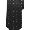 Pronto Uomo Narrow Tie, Black Dot -&Collar Shop MW40 8YCK 02 PRONTO UOMO BLACK MAIN
