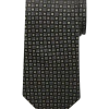 Pronto Uomo Narrow Tie, Black Geo -&Collar Shop MW40 8YCM 02 PRONTO UOMO BLACK MAIN