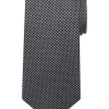 Pronto Uomo Narrow Tie, Black Tonal Pattern -&Collar Shop MW40 8YCX 02 PRONTO UOMO BLACK MAIN