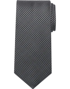 Pronto Uomo Narrow Tie, Black Tonal Pattern