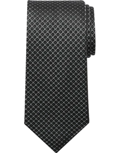 Pronto Uomo Tonal Pattern Tie, Black